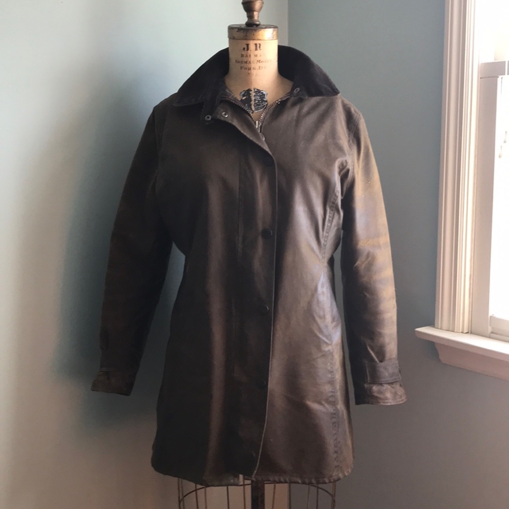 Vintage Barbour Waxed Coat Sz M/L